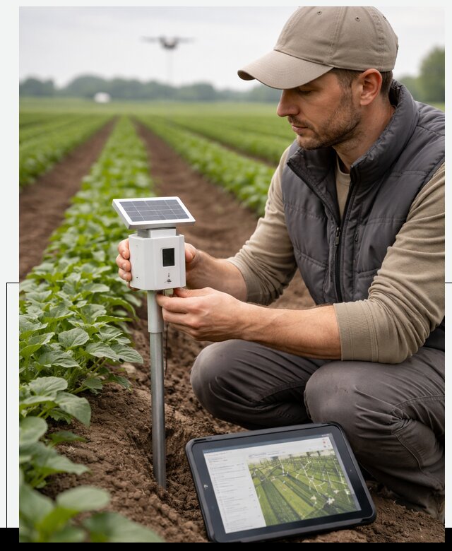 IoT мониторинг сельскохозяйственных полей и контроля в Архангельске